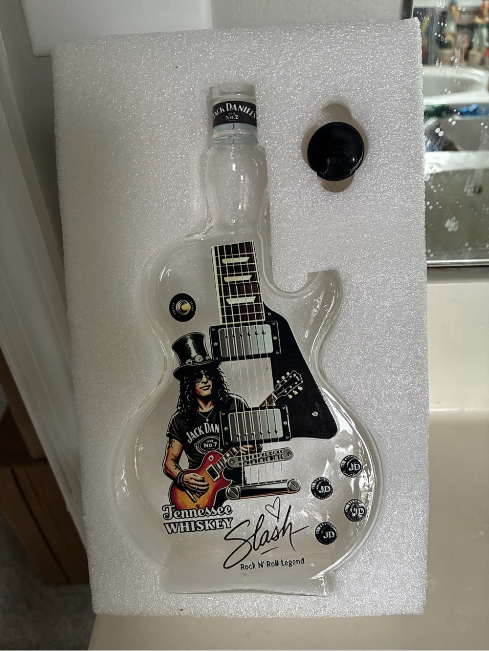 Jack Daniel's SLASH Les Paul Guitar Bottle - Rock N' Roll Legend - Brand New